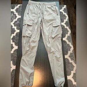 YoungLA Cargo Joggers Light Grey